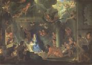 LE BRUN, Charles The Adoration of the Shepherds (mk05) Spain oil painting artist